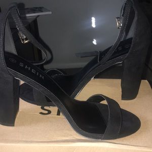SHEIN Black Chunky Heels